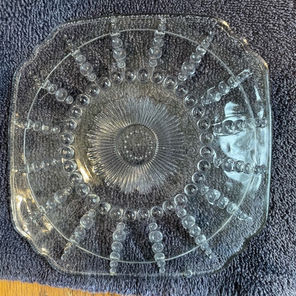 Federal USA Columbia Crystal bread or dessert plate. - Picture 2 of 2